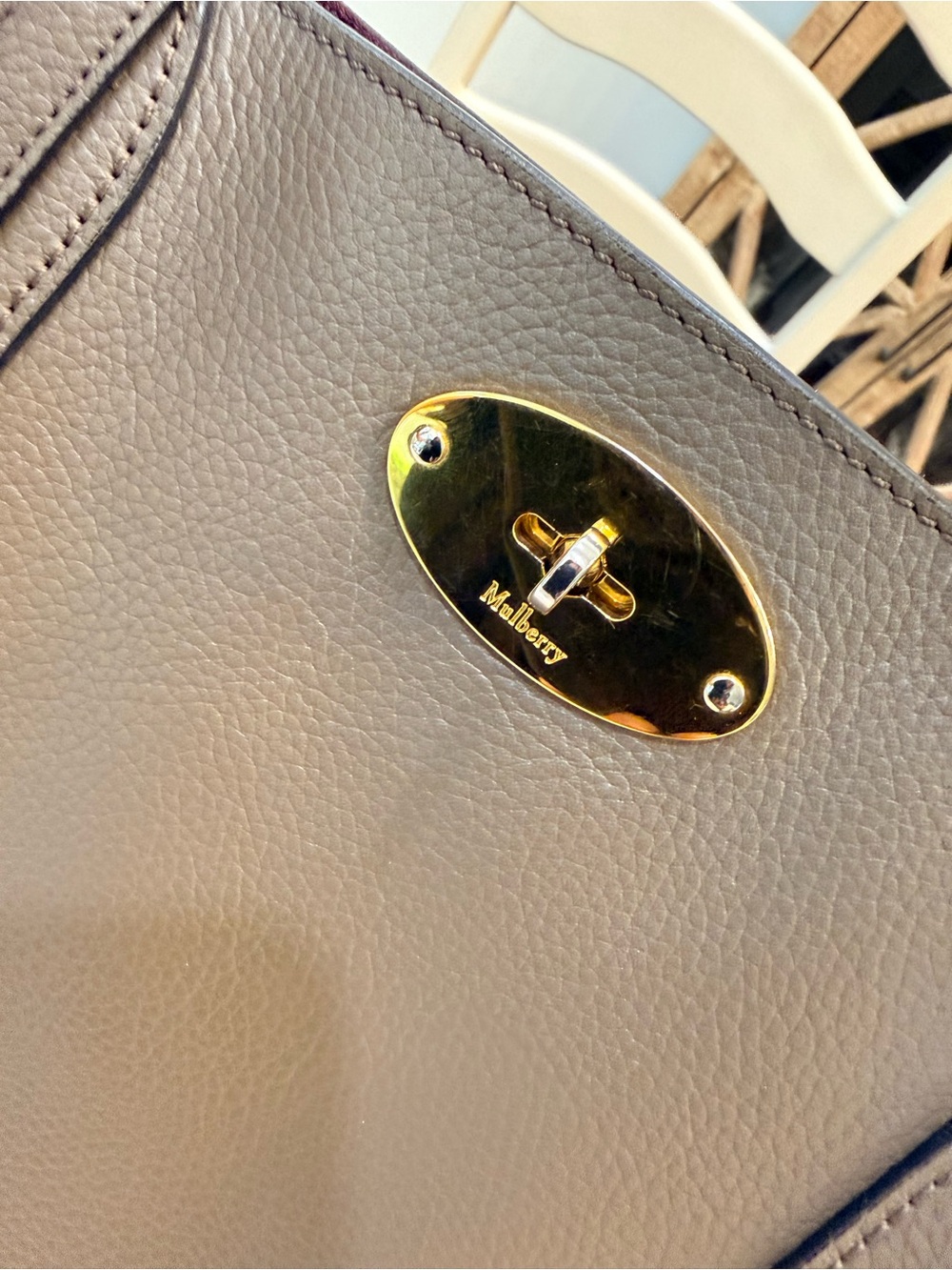 Authentic Mulberry Taupe Bayswater - Picture 5 of 15